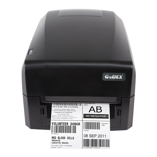 Принтер этикеток термотрансферный 4" Godex GE300 UES, 203 dpi,1/2",  USB+RS232+Ethernet